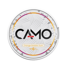 Can of CAMO Orange Bubble Gum - Nicotine Pouches