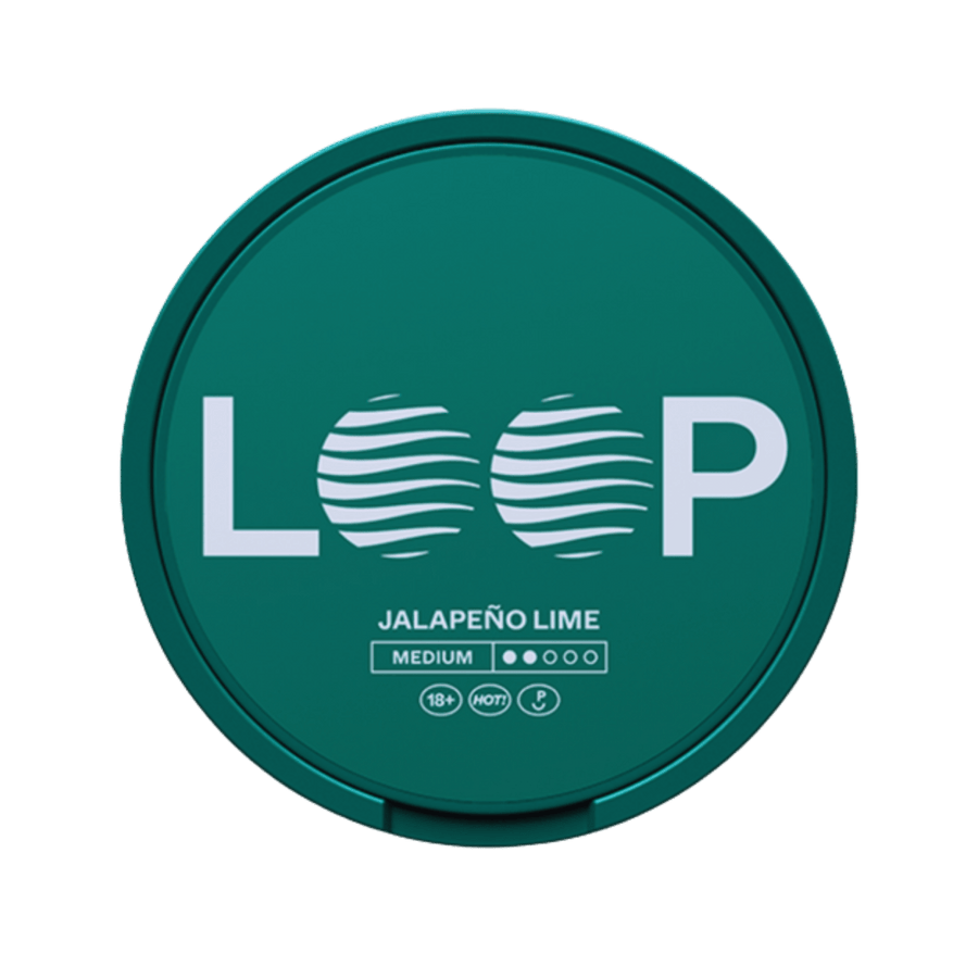 Can of Loop Jalapeño Lime Medium - Nicotine Pouches