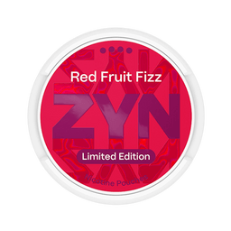 Can of ZYN Red Fruits Fizz Extra Strong – Nicotine Pouch