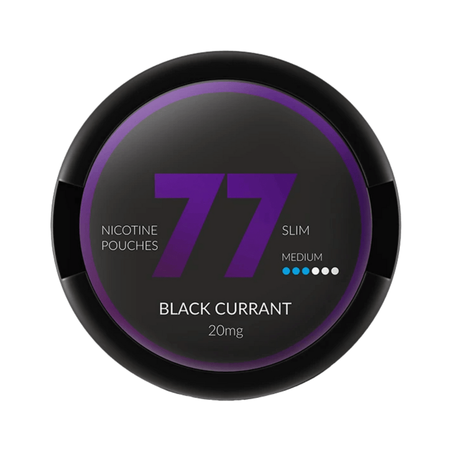 Can of 77 Blackcurrant - Nicotine Pouches