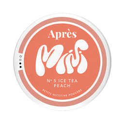 Can Of Apres Ice tea Peach Mini - Nicotine pouches