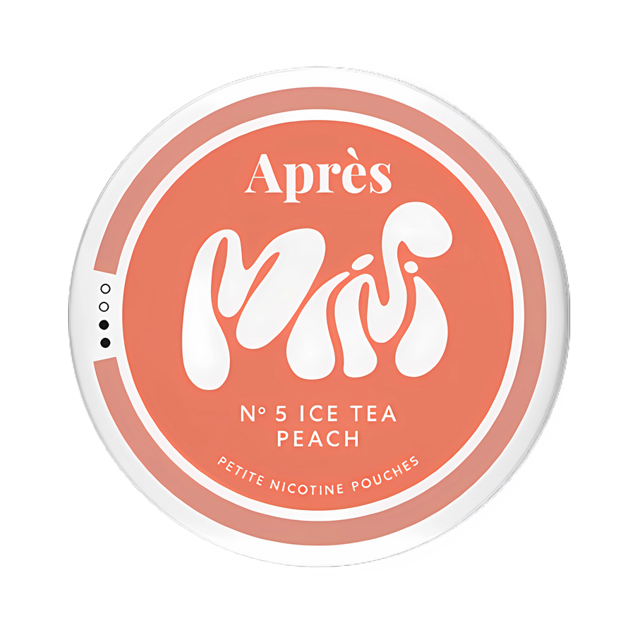 Can Of Apres Ice tea Peach Mini - Nicotine pouches