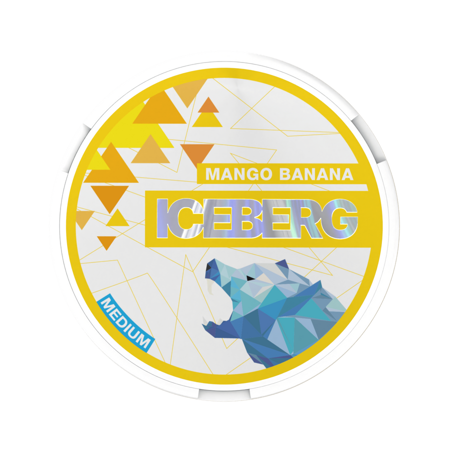 Can of Iceberg Mango Banana Medium - Nicotine Pouches