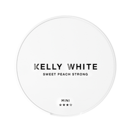 Can of Kelly White Sweet Peach Strong - Nicotine Pouches