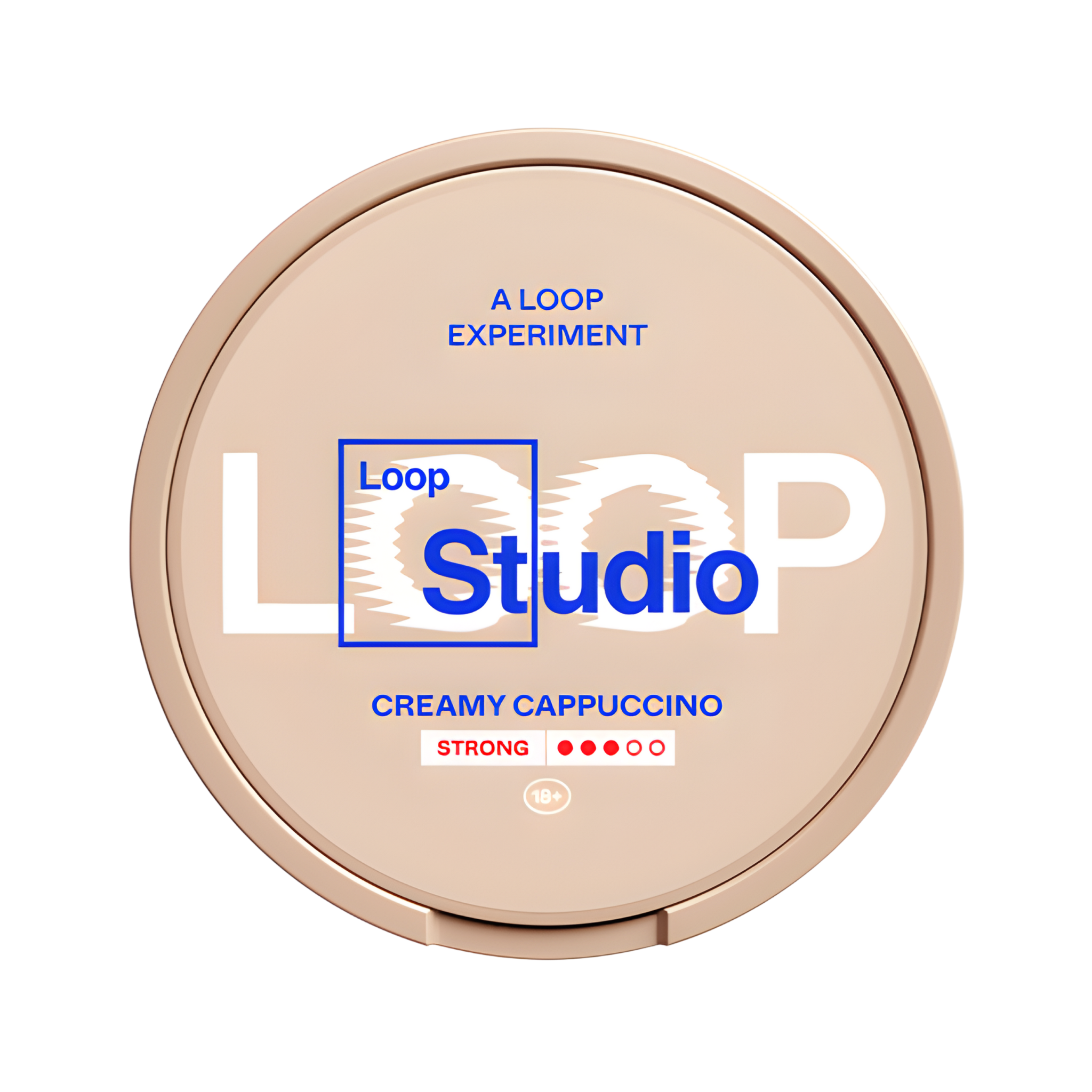Can of Loop Creamy Cappuccino Strong - Nicotine Pouches