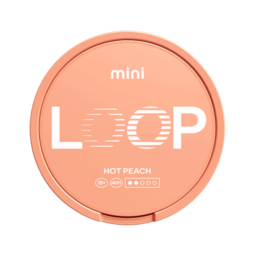 Can of Loop Hot Peach Mini - Nicotine Pouches