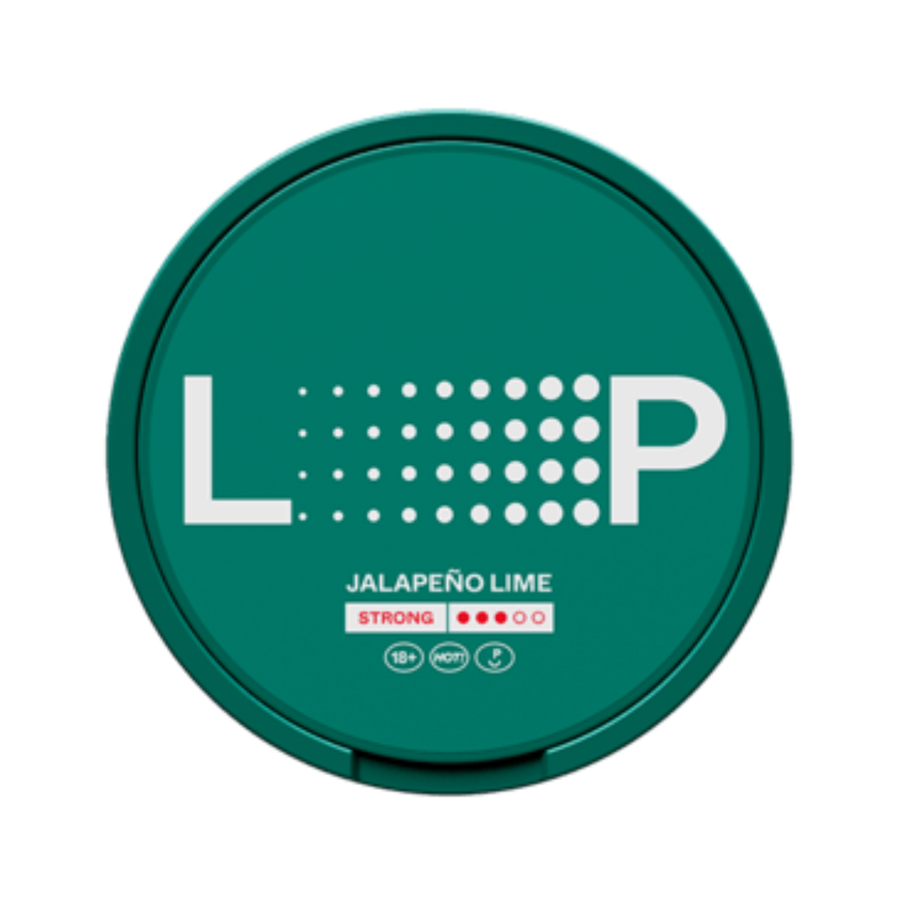 Can of LOOP Jalapeno Lime Strong - Nicotine Pouches