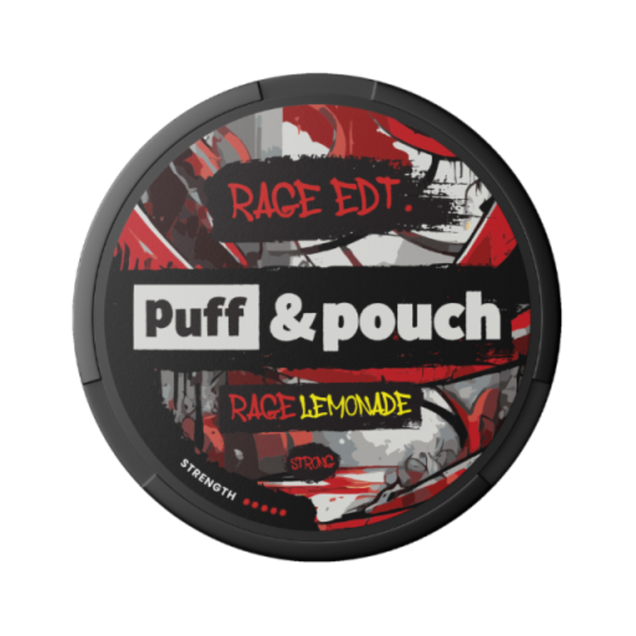 Can of Puff & Pouch Rage Lemonade - Nicotine Pouches