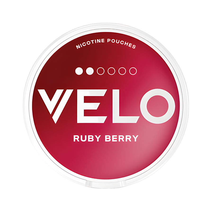 Can of VELO Ruby Berry - Nicotine Pouches