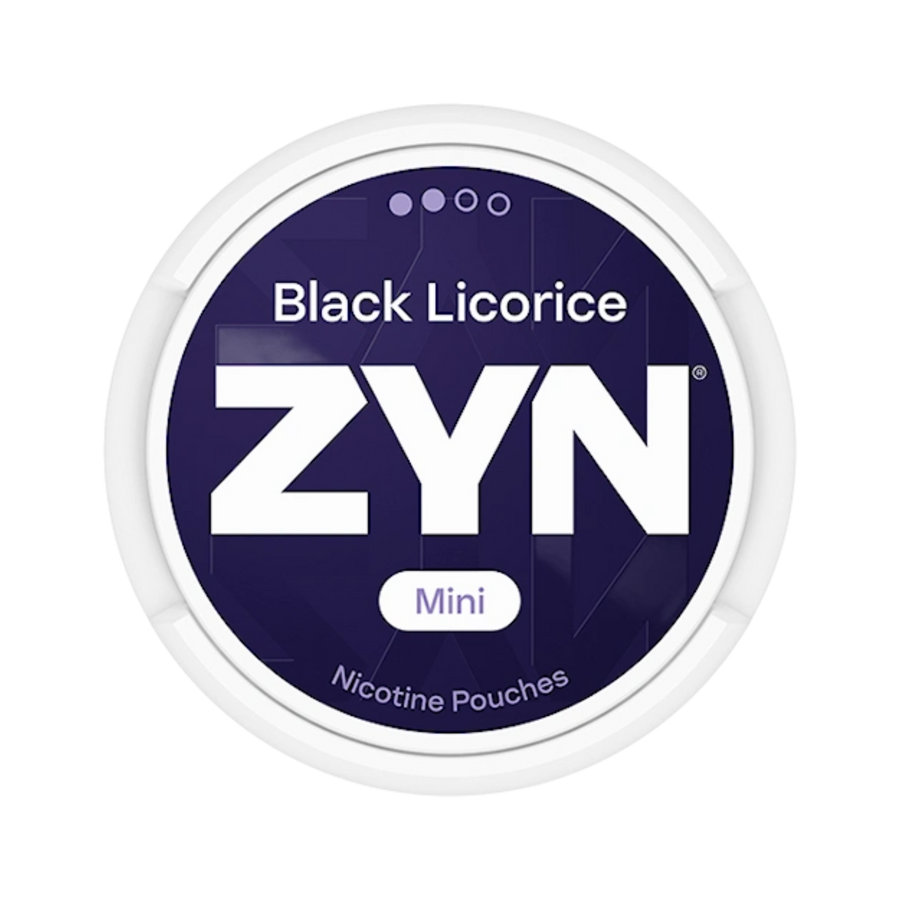Can of ZYN Black Licorice Mini - Nicotine Pouches