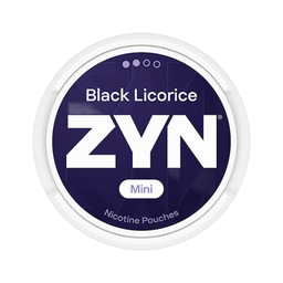 Can of ZYN Black Licorice Mini - Nicotine Pouches
