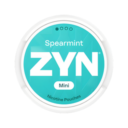can of ZYN Spearmint Mini Low - Nicotine poches