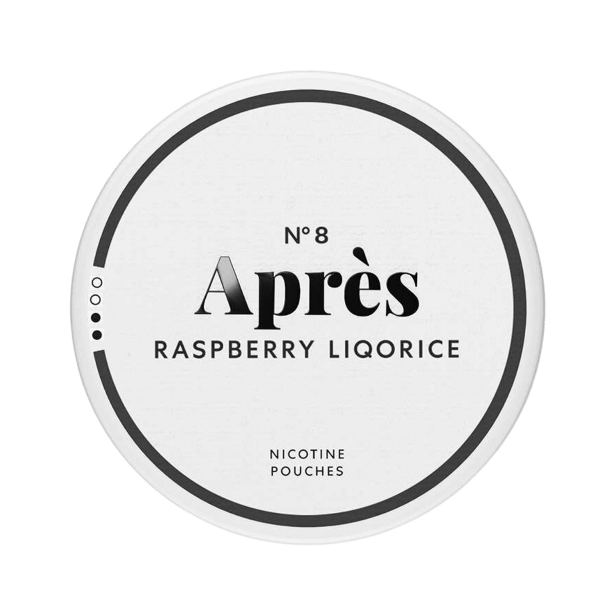 Can of Après Raspberry Liquorice - Nicotine Pouches