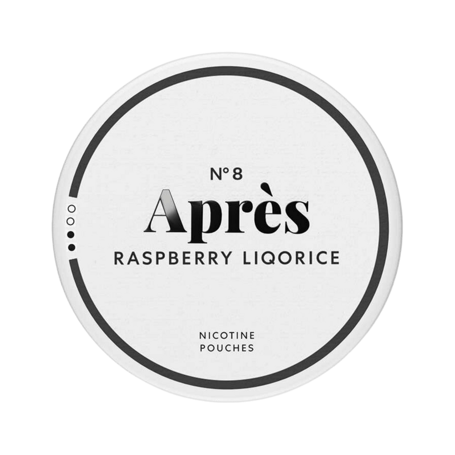 Can of Après Raspberry Liquorice - Nicotine Pouches