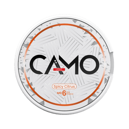 Can of CAMO Spicy Citrus - Nicotine Pouches