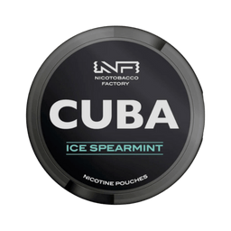 Can of CUBA Spearmint Black - Nicotine Pouches