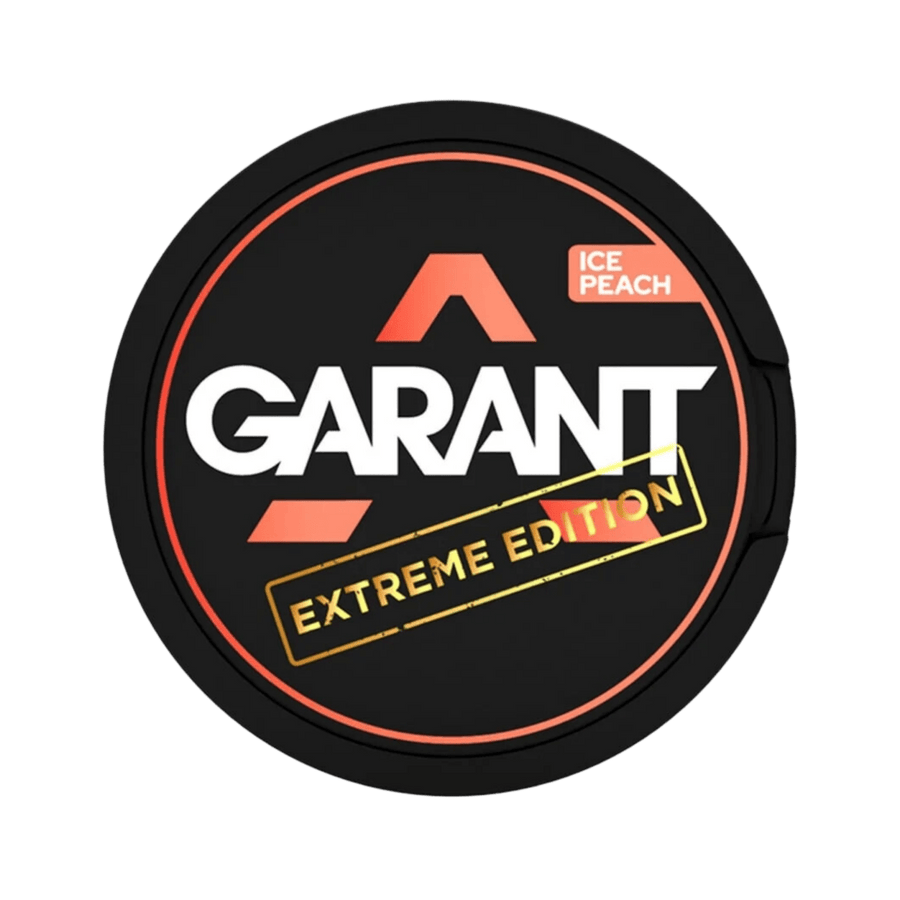 Can of GARANT Extreme Ice Peach - Nicotine Pouches