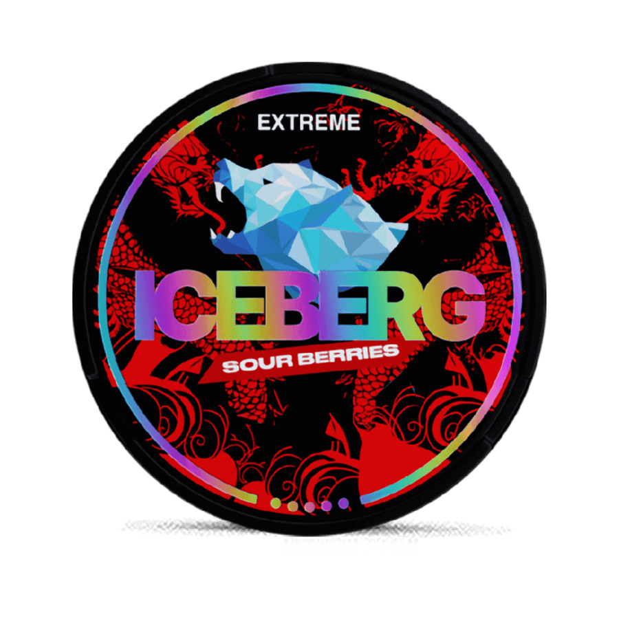 Can of Iceberg Sour Berries - Nicotine Pouches
