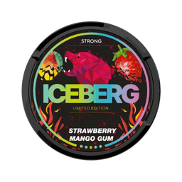 Can of ICEBERG Strawberry Mango Gum - Nicotine Pouches
