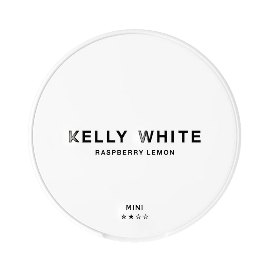 Can of Kelly White Raspberry Lemon Mini - Nicotine Pouches