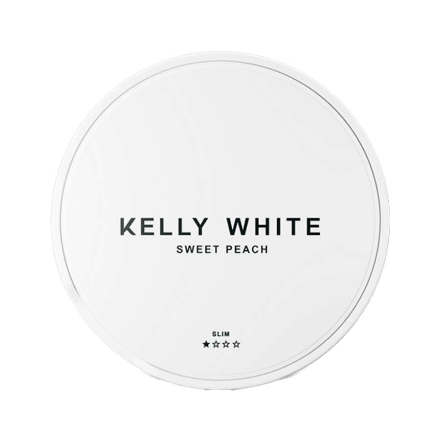 Can of Kelly White Sweet Peach - Nicotine Pouches