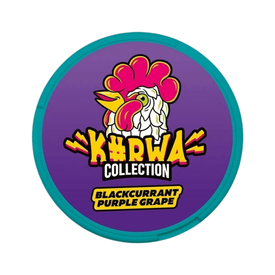 Can of Kurwa Blackcurrant Purple Grape - Nicotine Pouches
