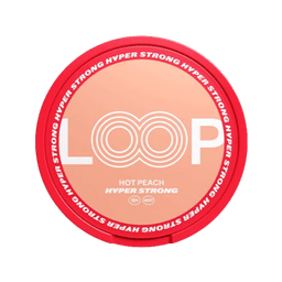 Can of Loop Hot Peach Hyper Strong - Nicotine Pouches

