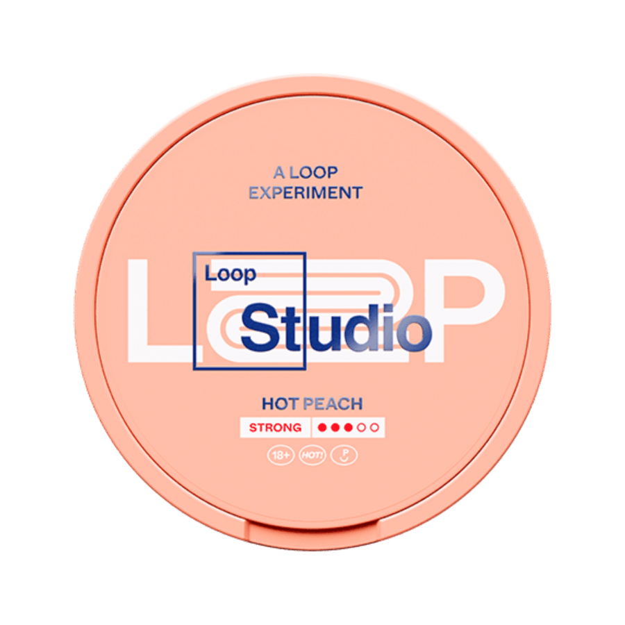 Can of Loop Hot Peach Strong - Nicotine Pouches