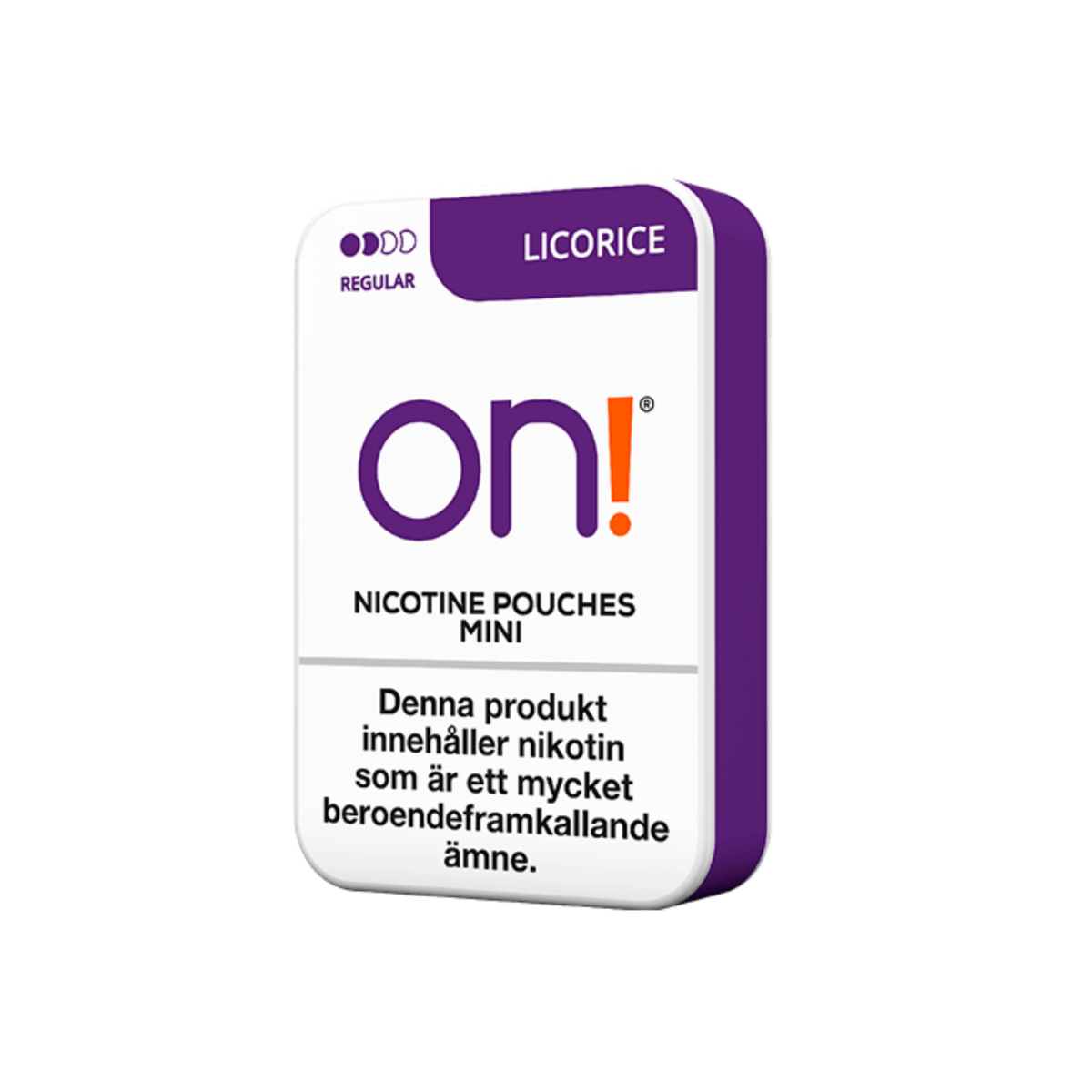 On! Licorice Regular - swedie