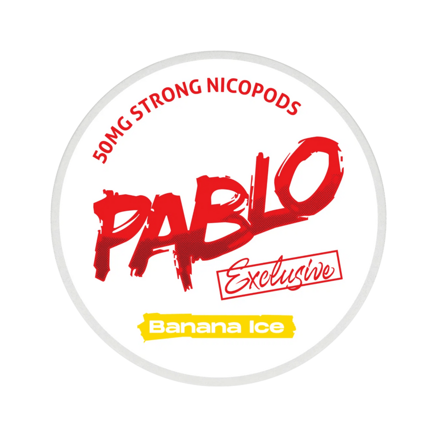 Can of Pablo Banana Ice – Nicotine Pouches

