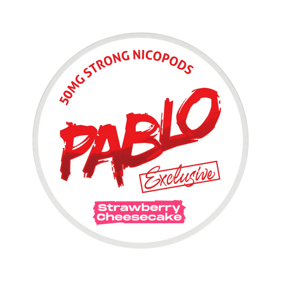 Can of Pablo Strawberry Cheesecake - Nicotine Pouches