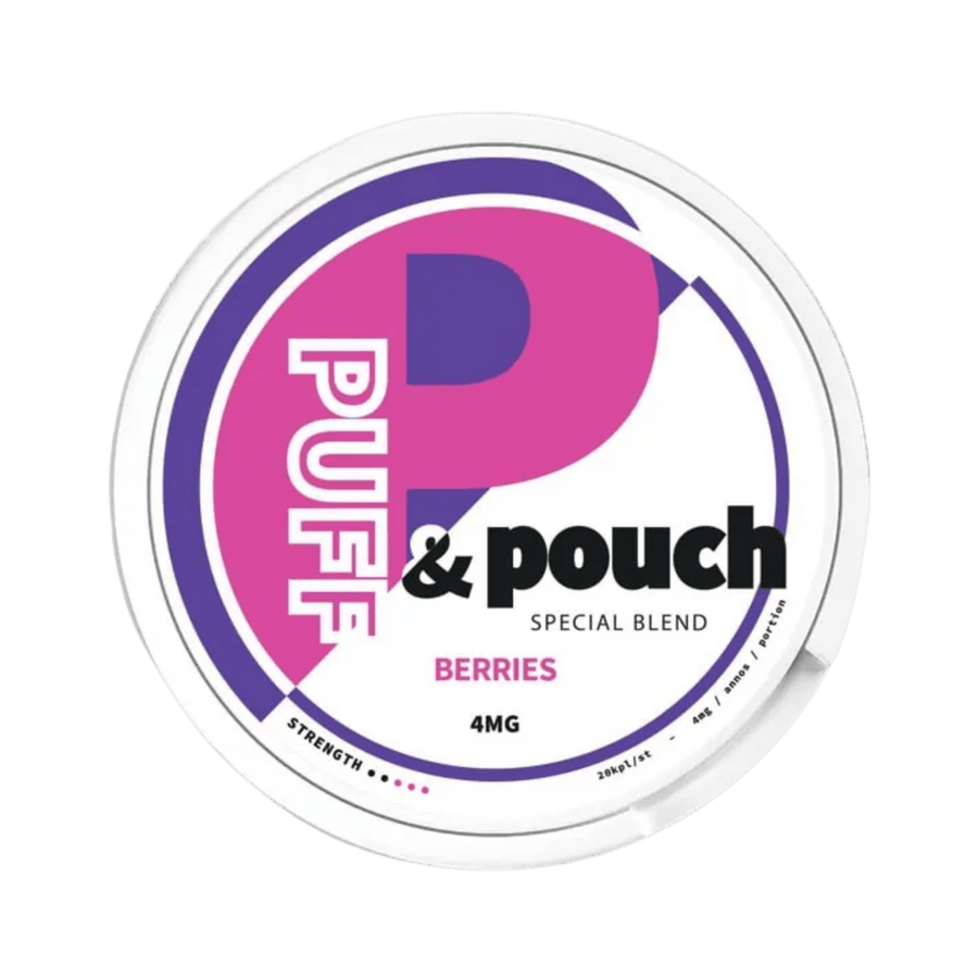 Can of Puff & Pouch Berries Low - Nicotine Pouches
