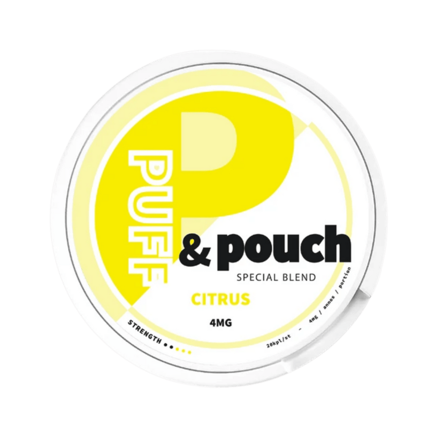 Can of Puff Pouch Citrus Low – Nicotine Pouch