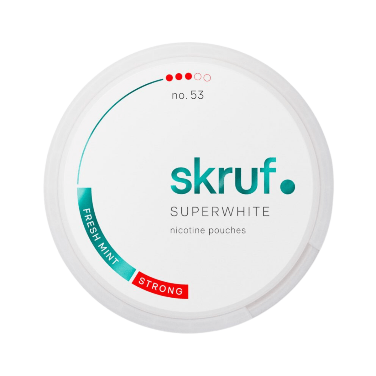 Can of SKRUF Fresh Mint Strong - Nicotine Pouches