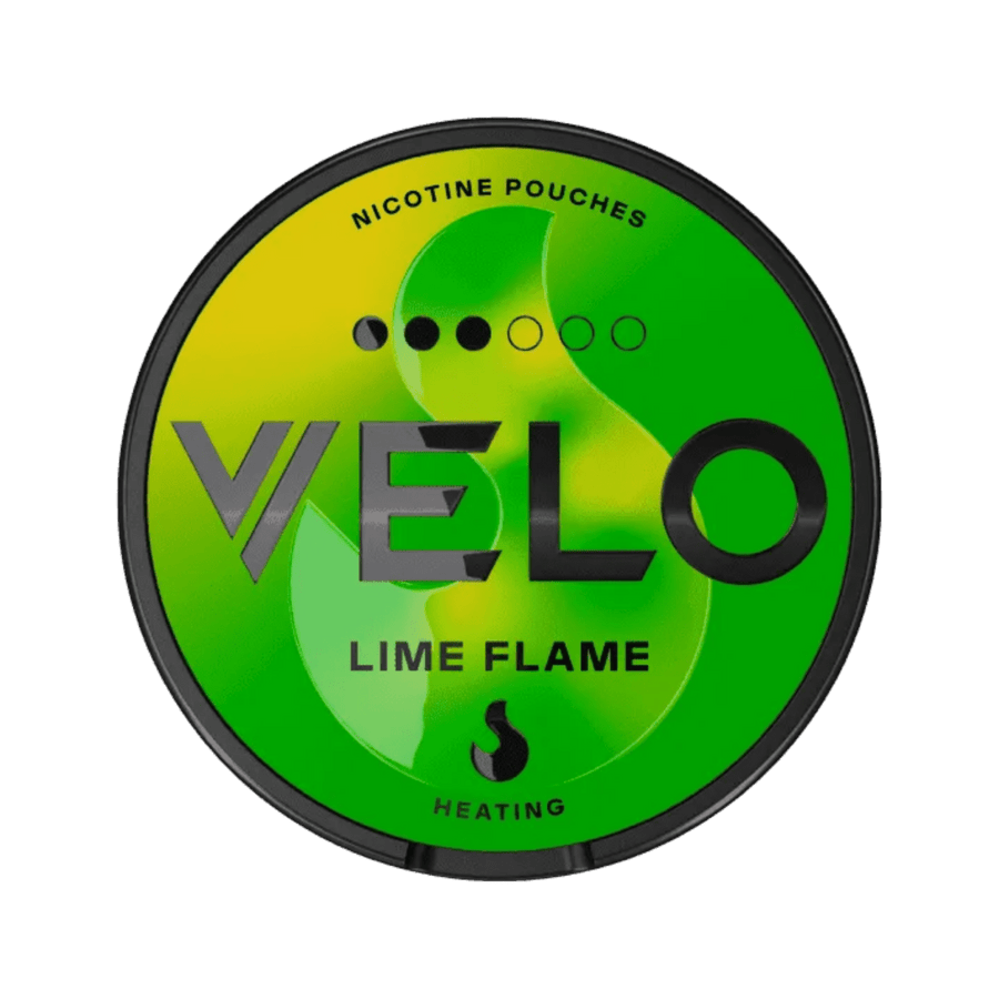 Can of VELO Lime Flame - Nicotine Pouches