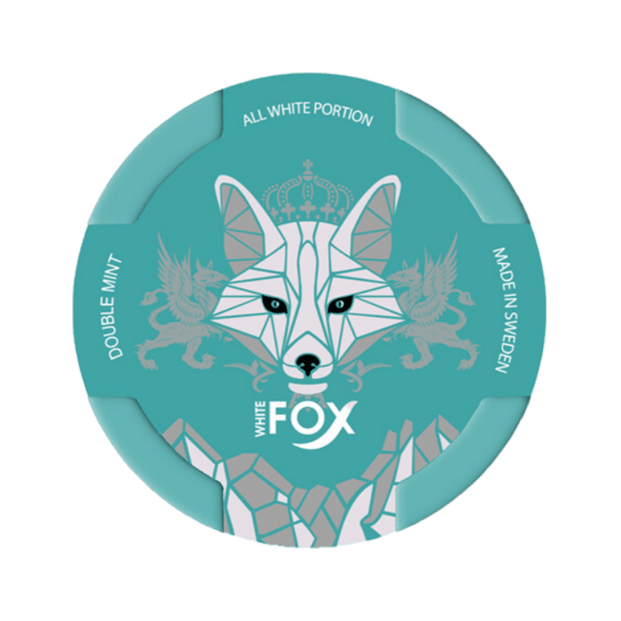 Can of White Fox Double Mint - Nicotine Pouches