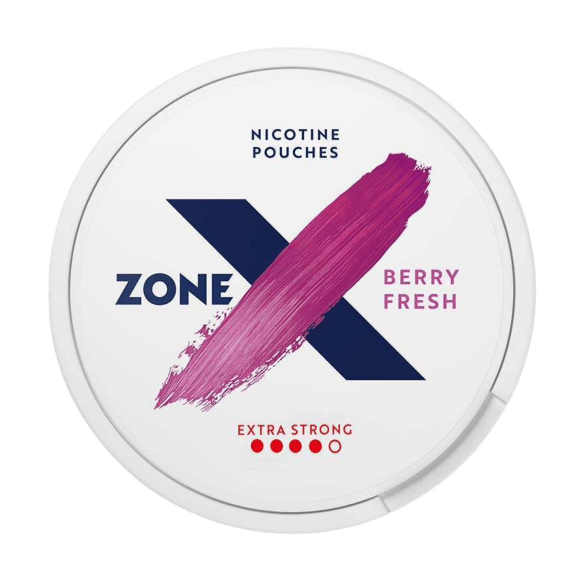 Can of X Berry Fresh Extra Strong - Nicotine Pouches