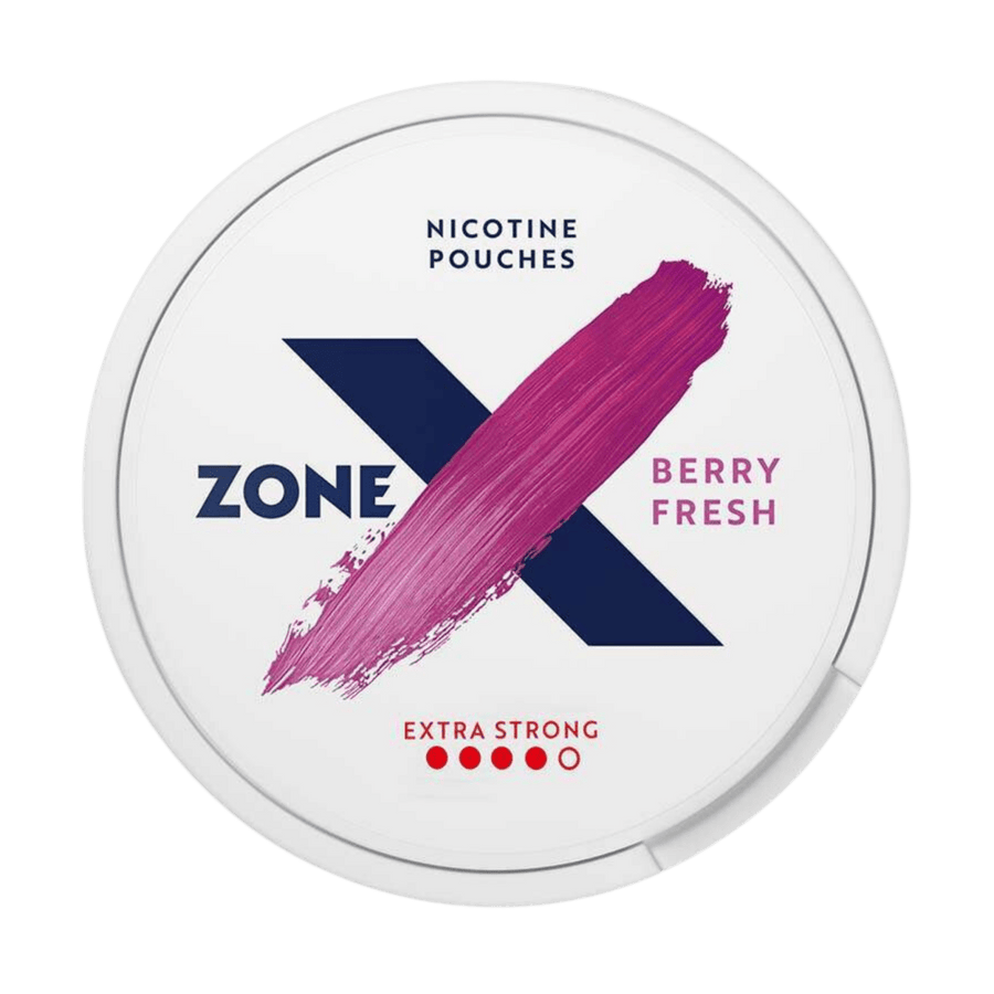 Can of X Berry Fresh Extra Strong - Nicotine Pouches