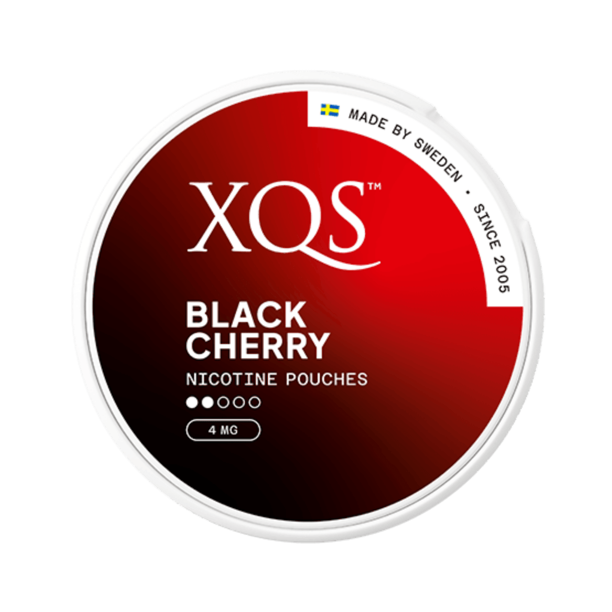 Can of XQS Black Cherry Light - Nicotine Pouches