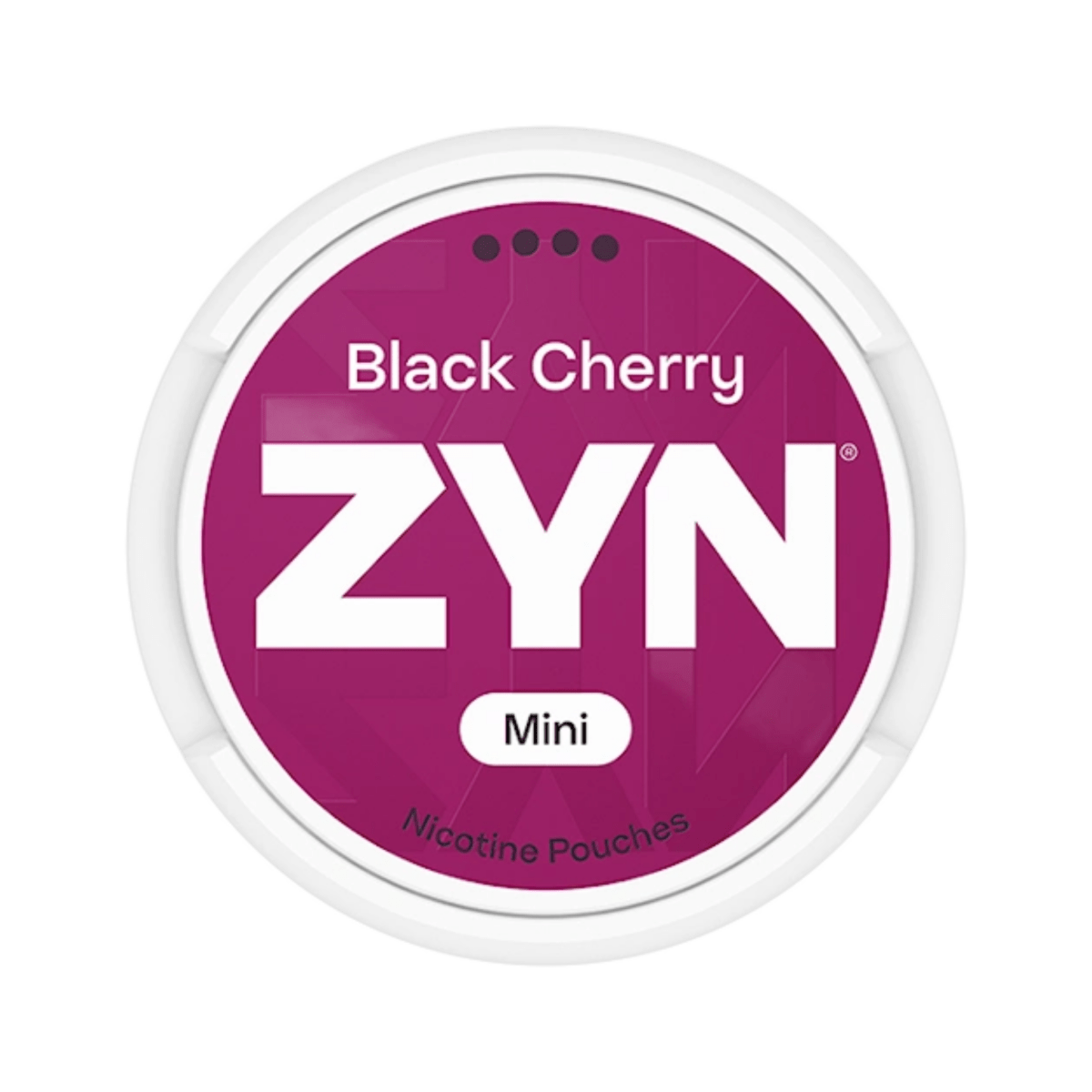 Can of ZYN Black Cherry Mini Strong - Nicotine Pouches
